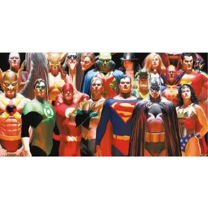 DC Comics Glasposter Justice League 60 x 30 cm