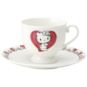 Sanrio Bone China Tasse und Teller Set Hello Kitty