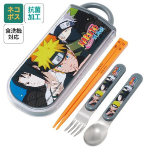 Naruto Essstäbchen & Löffel & Gabel Set Team 7