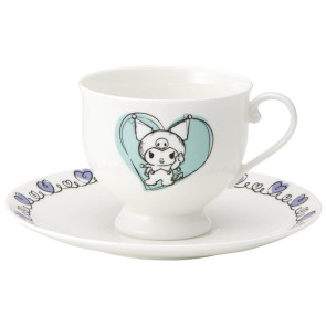 Sanrio Bone China Tasse und Teller Set Kuromi