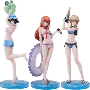 Steins Gate PVC Statuen 3er-Set 1/7 Suzuha Amane, Kurisu Makise, Mayuri Shiina Swimsuit Ver.