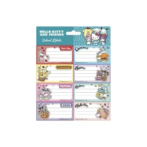 Hello Kitty and Friends Schuletiketten American Diner Version