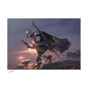 Star Wars Kunstdruck Din Djarin & Grogu: A Clan of Two 61 x 46 cm - ungerahmt