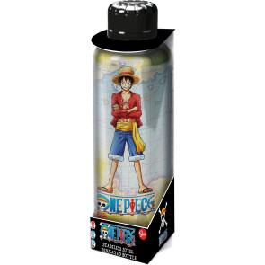 One Piece Edelstahl-Trinkflasche Ruffy