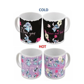 Lilo & Stitch Tasse mit Thermoeffekt Stitch & Angel 325 ml