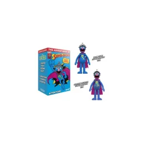 Sesamstraße ReAction Actionfigur Super Grover (W/Chase)