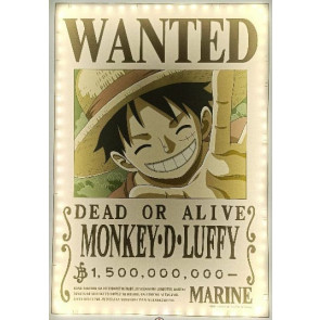 One Piece LED Wandleuchte Wanted Luffy 30 cm