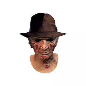 Nightmare Freddy Krueger Deluxe Latex-Maske mit Hut