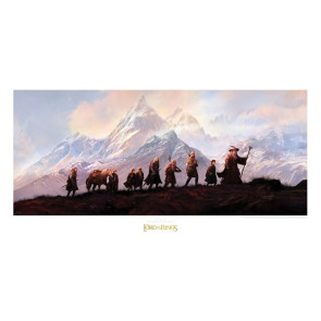 Herr der Ringe Kunstdruck The Fellowship of the Ring: 20th Anniversary 59 x 30 cm
