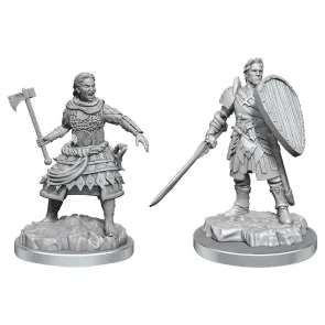 D&D Nolzur's Marvelous Miniatures Miniaturen unbemalt 2er-Pack Human Fighters
