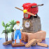 Porco Rosso Tischuhr Fio Piccolo Savoia Late Model 15 cm