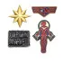 Captain Marvel Ansteck-Pin 4er-Pack