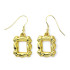 Friends Dangle Ohrringe Frame (Vergoldet)