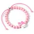 Hello Kitty Armband rosa Perlen mit My Melody Anhänger 21 cm