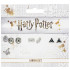 Harry Potter Ohrringe 3er-Pack Platform 9 3/4, Hedwig & Letter, Deathly Hallows (Versilbert)