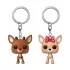 Rudolph mit der roten Nase POP! Vinyl Schlüsselanhänger 2er-Pack Rudolph & Clarice 4 cm