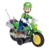 Der Super Mario Galaxy Film Actionfigur mit Rückziehmotorrad Luigi 6 cm