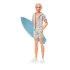 Barbie The Movie Puppe Ken Wearing Pastel Striped Beach Matching Set