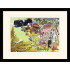 Rick and Morty Collector Print Poster im Rahmen Creature Barrage (white background)