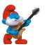 Die Schlümpfe PVC Figur Papa Schlumpf mit Gitarre 5,5 cm