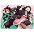 Demon Slayer: Kimetsu no Yaiba Fabric Poster Tanjiro And Nezuko 84 x 118 cm