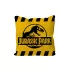Jurassic Park Kissen Caution Yellow Logo 40 x 40 cm
