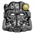 Fallout Maske Power Armor Helmet Retro   
