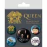 Queen Ansteck-Buttons 5er-Pack Classic 