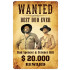 Bud Spencer & Terence Hill Blechschild Wanted 20 x 30 cm
