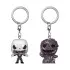 Nightmare Before Christmas POP! Vinyl Schlüsselanhänger 2er-Pack Jack/Oogie 4 cm