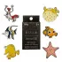 Pixar Loungefly Ansteck-Pins Finding Nemo Fish Tank Buddies Display (12)
