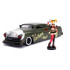 DC Bombshells Diecast Modell Hollywood Rides 1/24 1951 Mercury with Harley Quinn Figur