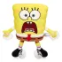 SpongeBob Plüschfigur mit Saugnapf SpongeBob Scared 20 cm 
