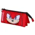 Sonic - The Hedgehog Triple Federmäppchen SEGA Knuckles Sight Red