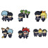 Mashle: Magic and Muscles Gummi-Anhänger 6 cm Sortiment Buddy Collection (6)