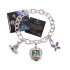 Harry Potter Bettelarmband Lumos Slytherin (versilbert)