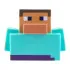 Minecraft Badeente Steve 6 cm  