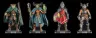 Mythic Legions Acryl-Standees 4er-Pack Heroic Set B 3 cm