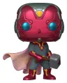 Marvel POP! Comics Vinyl Figur Vision with Mjolnir 9 cm