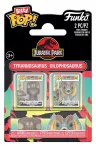 Jurassic Park Bitty POP! Vinyl Figuren 2er-Pack Tyrannosaurus Fossil & Dilophosaurus 2 cm