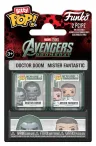 Marvel Bitty POP! Mini Figuren 2er-Pack Doctor Doom & Mister Fantastic 2 cm