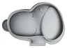 Peanuts Silikon-Backform Snoopy grau