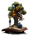 Disney Classics Deluxe Art Scale Statue 1/10 Winnie the Pooh and Friends (100th Anniversary) 31 cm 