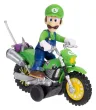 Der Super Mario Galaxy Film Actionfigur mit Rückziehmotorrad Luigi 6 cm