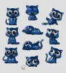 Catscans Minifiguren S1 6 cm Blind Box Display (9)