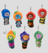 Wooly Bear and Friends Plüsch-Schlüsselanhänger S1 7 cm Blind Box Display (6)