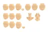 Megami Device M.S.G 05 Zubehör Set Face Sol Skin Color A