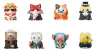One Piece Mega Cat Project Minifiguren NyanPieceNyan! I'm gonna be king of Paw-rates!! Blind Box Sortiment (8) (Repeat)