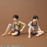 Attack on Titan G.E.M. Series PVC Figuren 2er-Pack Eren Yeager & Squad Captain Levi Palm Size