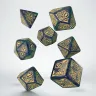 Call of Cthulhu 7th Edition 7er-Würfelset Blue-green & Gold